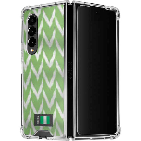 Nigeria Soccer Flag Galaxy Z Fold4 5G Clear Case